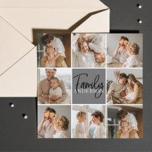 Collage Foto und Personalisierte Graugeschenke