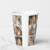 Collage Foto und Personalisierte Graugeschenke Pappbecher (Rechts)