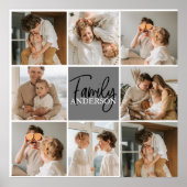 Collage Foto und Personalisierte Graugeschenke Poster (Vorne)