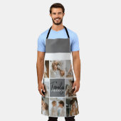 Collage Foto und Personalisierte Graugeschenke Schürze (Getragen)