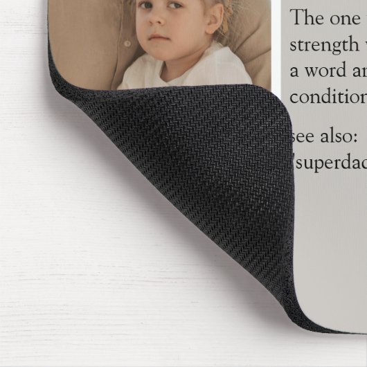 Collage Foto | Vater-Definition-Maus-Pad-Geschenk Mousepad (Ecke)