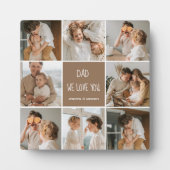 Collage Foto Vater Wir Liebe Sie glückliche Väter Fotoplatte (Vorderseite)