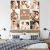 Collage Foto Vater Wir Liebe Sie glückliche Väter Leinwanddruck (Insitu (Schlafzimmer))