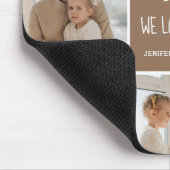 Collage Foto Vater Wir Liebe Sie glückliche Väter Mousepad (Ecke)