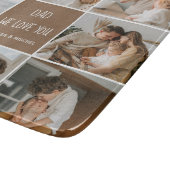 Collage Foto Vater Wir Liebe Sie glückliche Väter  Schneidebrett (Ecke)