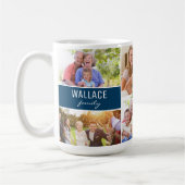 Collage Foto Wiedersehen Familienname Jahr Andenke Kaffeetasse (Links)
