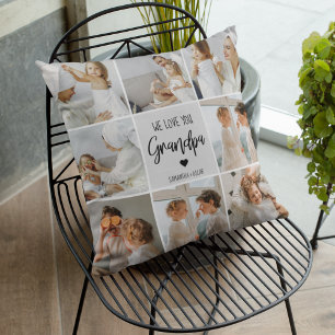 Collage Foto   Wir Liebe Sie Opa-Geschenk Kissen