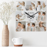 Collage Foto | Wir Liebe Sie Opa-Geschenk Quadratische Wanduhr<br><div class="desc">Collage Foto | Wir Liebe Sie Opa-Geschenk</div>