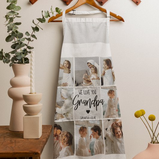Collage Foto | Wir Liebe Sie Opa-Geschenk Schürze