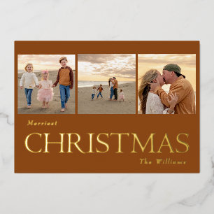 Collage-Foto-Zimtfolie-Weihnachtskarte Folien Feiertagskarte