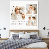 Collage Foto & Zitat Bestes Grandma-Geschenk Leinwanddruck (Insitu (Schlafzimmer))