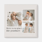 Collage Foto & Zitat Bestes Grandma-Geschenk Magnet (Vorne)