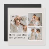 Collage Foto & Zitat Bestes Grandma-Geschenk Magnetkarte (Vorne/Hinten)