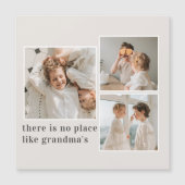 Collage Foto & Zitat Bestes Grandma-Geschenk Magnetkarte (Vorderseite)