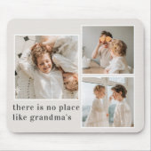 Collage Foto & Zitat Bestes Grandma-Geschenk Mousepad (Vorne)