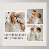 Collage Foto & Zitat Bestes Grandma-Geschenk Poster (Vorne)