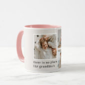 Collage Foto & Zitat Bestes Grandma-Geschenk Tasse (Vorderseite Links)