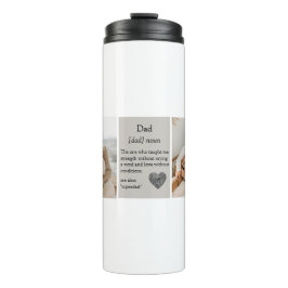 Collage Fotos Bestes Geschenk für Vater Thermal Tu Thermosbecher