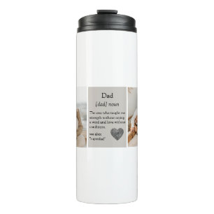 Collage Fotos Bestes Geschenk für Vater Thermal Tu Thermosbecher