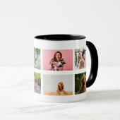 Collage Fotos Bilder Veröffentlichung Personalisie Tasse (VorderseiteRechts)