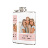 Collage Friend Fotos | Glückliches Geburtstagsgesc Flachmann (Links)