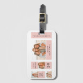 Collage Friend Fotos | Glückliches Geburtstagsgesc Gepäckanhänger (Vorderseite Vertikal)