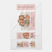 Collage Friend Fotos | Glückliches Geburtstagsgesc Geschirrtuch (Vertikal)