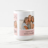 Collage Friend Fotos | Glückliches Geburtstagsgesc Kaffeetasse (Mittel)