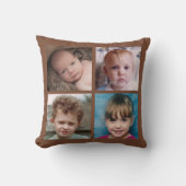 Collage fügen Sie Ihre eigenen benutzerdefinierten Kissen (Vorderseite)