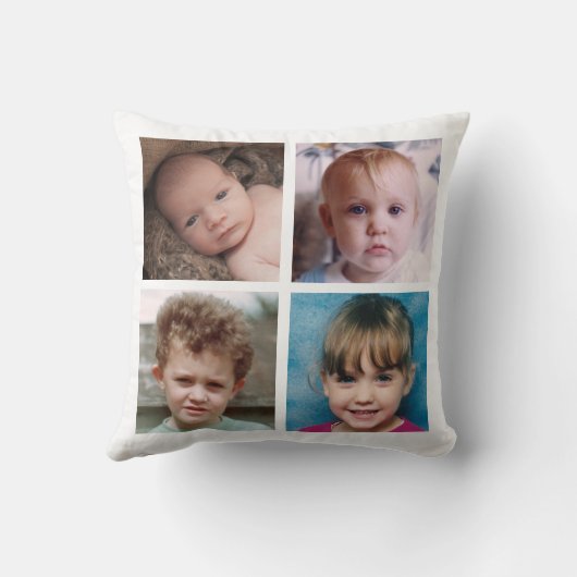 Collage Fügen Sie Ihre eigenen benutzerdefinierten Kissen (Rückseite)