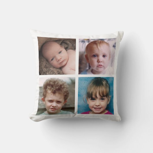 Collage Fügen Sie Ihre eigenen benutzerdefinierten Kissen (Vorderseite)