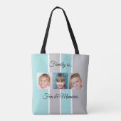 Collage fügen Sie Ihre eigenen benutzerdefinierten Tasche (Rückseite)