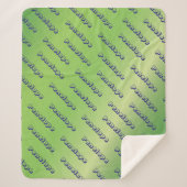 Collage für grünen Namen für benutzerdefiniertes S Sherpadecke (Vorderseite)