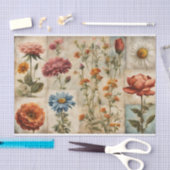 Collage für Wildblumen und Blume Seidenpapier (Handwerk)