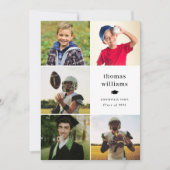 Collage Grad Foto Ankündigung (Vorderseite)