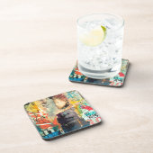 Collage Head Getränkeuntersetzer (Rechte Seite)