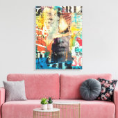 Collage Head Leinwanddruck (Insitu (Wohnzimmer))