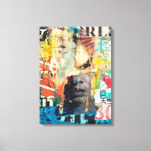 Collage Head Leinwanddruck (Vorderseite)