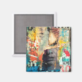 Collage Head Magnet (Vorderseite/Rückseite)
