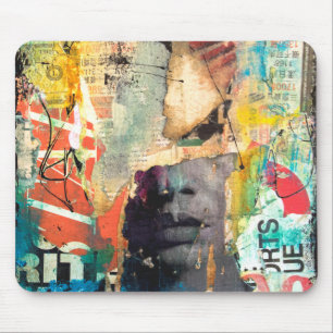 Collage Head Mousepad