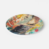 Collage Head Pappteller (Schrägansicht)