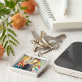 Collage Head Schlüsselanhänger (Seite)