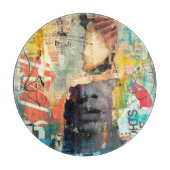 Collage Head Schneidebrett (Vorderseite)