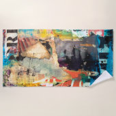 Collage Head Strandtuch (Vorderseite)