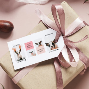 Collage Hund-Fotos Hund ist meine Valentine Ro Geschenkanhänger