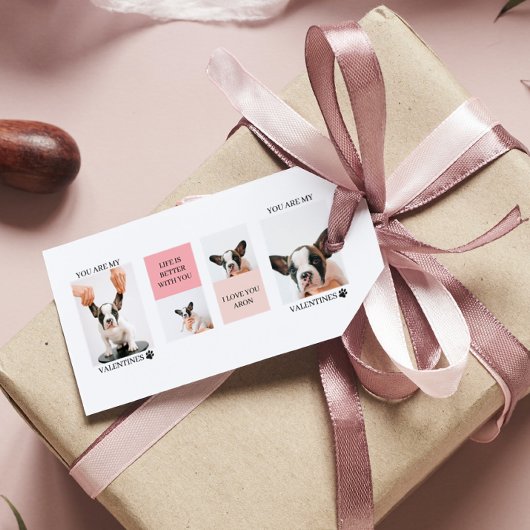 Collage Hund-Fotos | Hund ist meine Valentine | Ro Geschenkanhänger