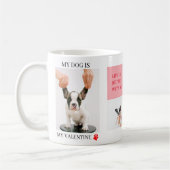 Collage Hund-Fotos | Mein Hund ist mein Valentine Kaffeetasse (Links)