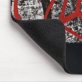 Collage im Rot Mousepad (Ecke)