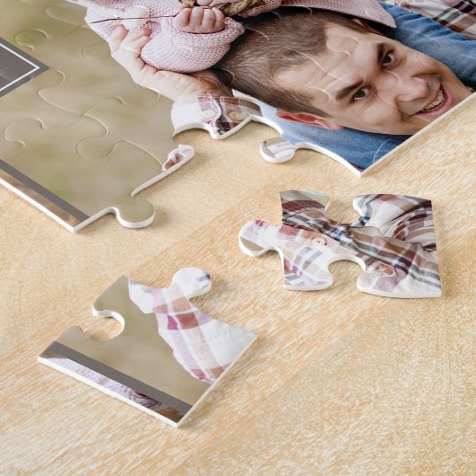 Collage Initial Custom Foto Puzzle (Seite)