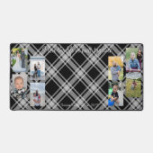 Collage karierter Hintergrund des Fotos Schreibtischunterlage (Vorderseite)